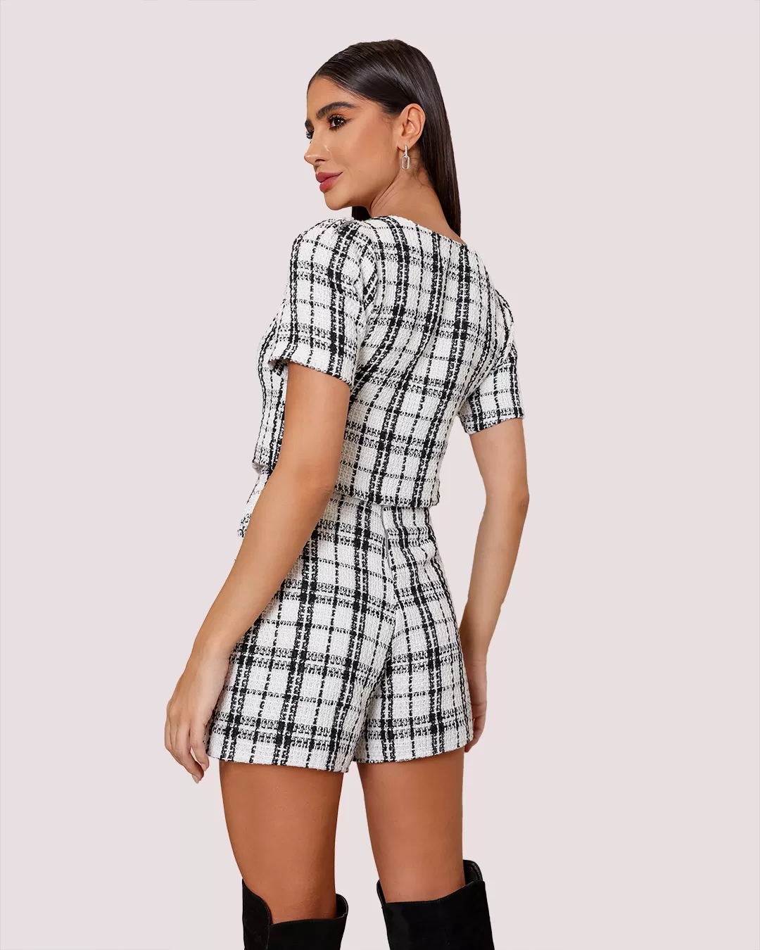 Dot Clothing - Set Dot Clothing Tweed Offwhite - 1915OFF Dot Clothing - Set Dot Clothing Tweed Offwhite - 1915OFF