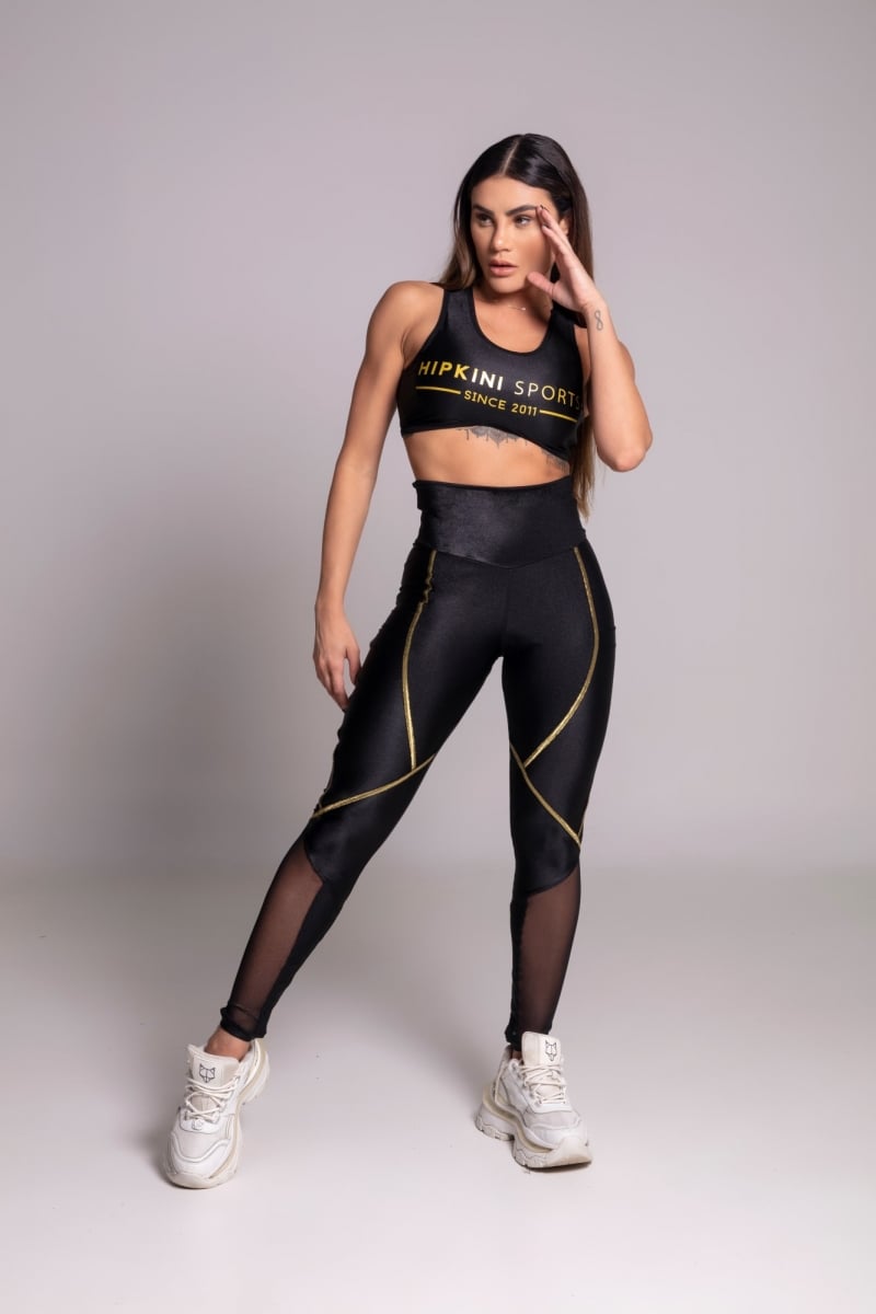 Hipkini - Legging Gravity Black Wide Waistband - 3339917