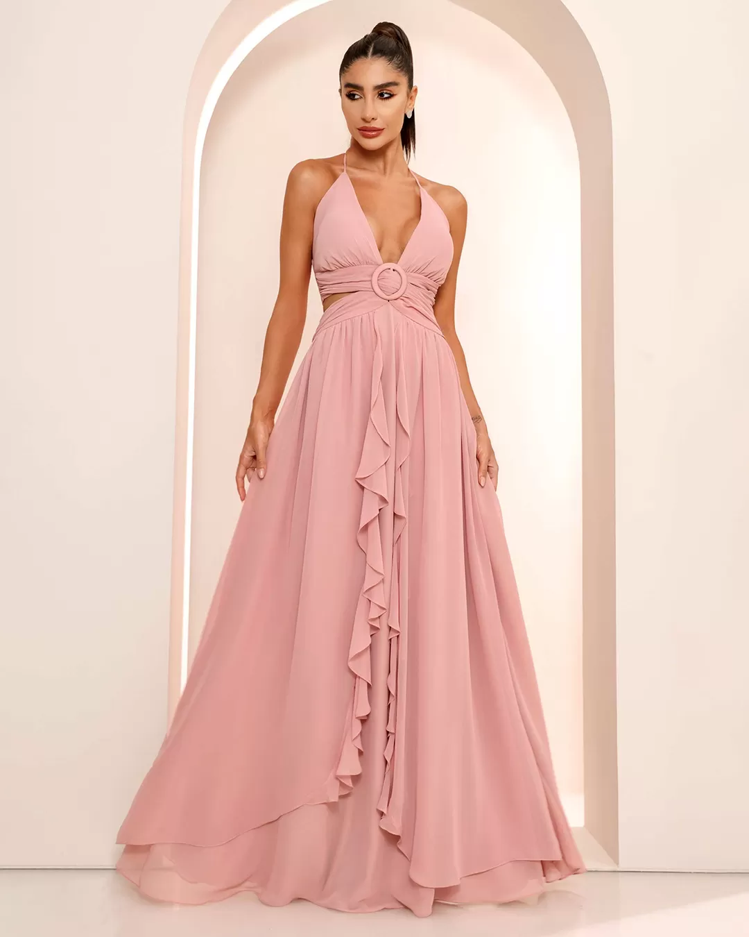 Dot Clothing - Dress Dot Clothing Long Buckle Rose - 1861ROSE Dot Clothing - Dress Dot Clothing Long Buckle Rose - 1861ROSE