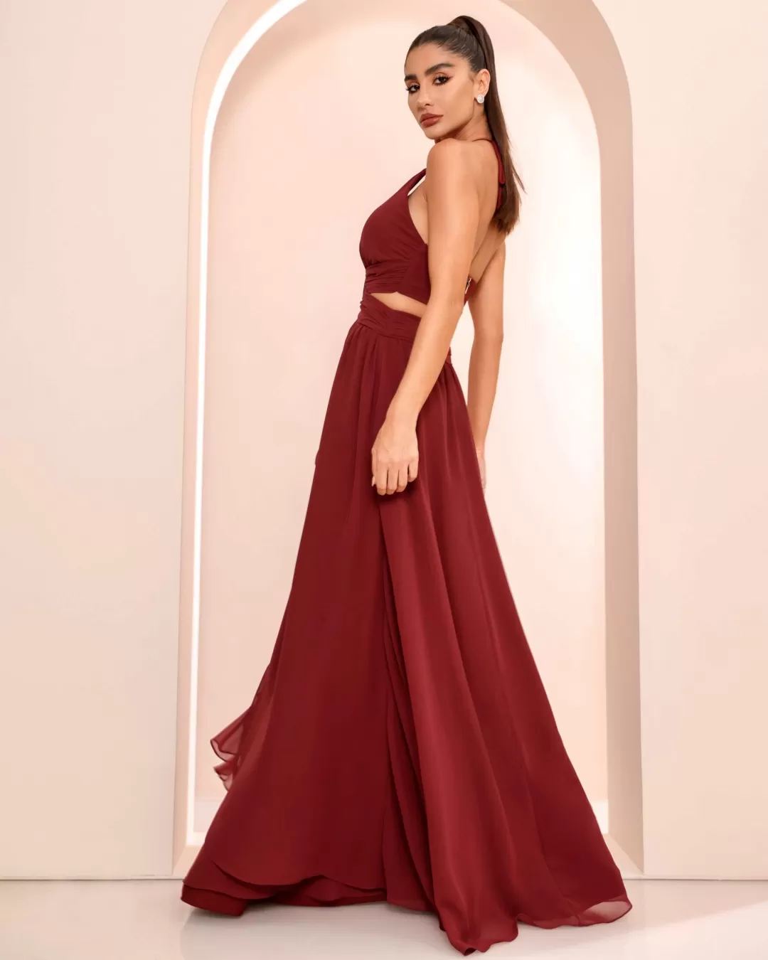 Dot Clothing - Dress Dot Clothing Long Buckle Bordo - 1861BORDO Dot Clothing - Dress Dot Clothing Long Buckle Bordo - 1861BORDO
