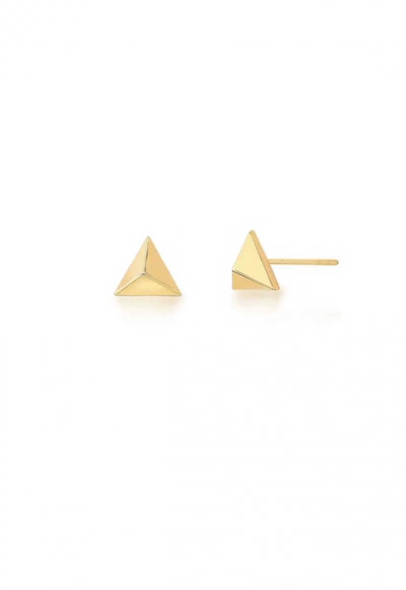 Mikabe - Earring Spike Golden Triangle - MK1523