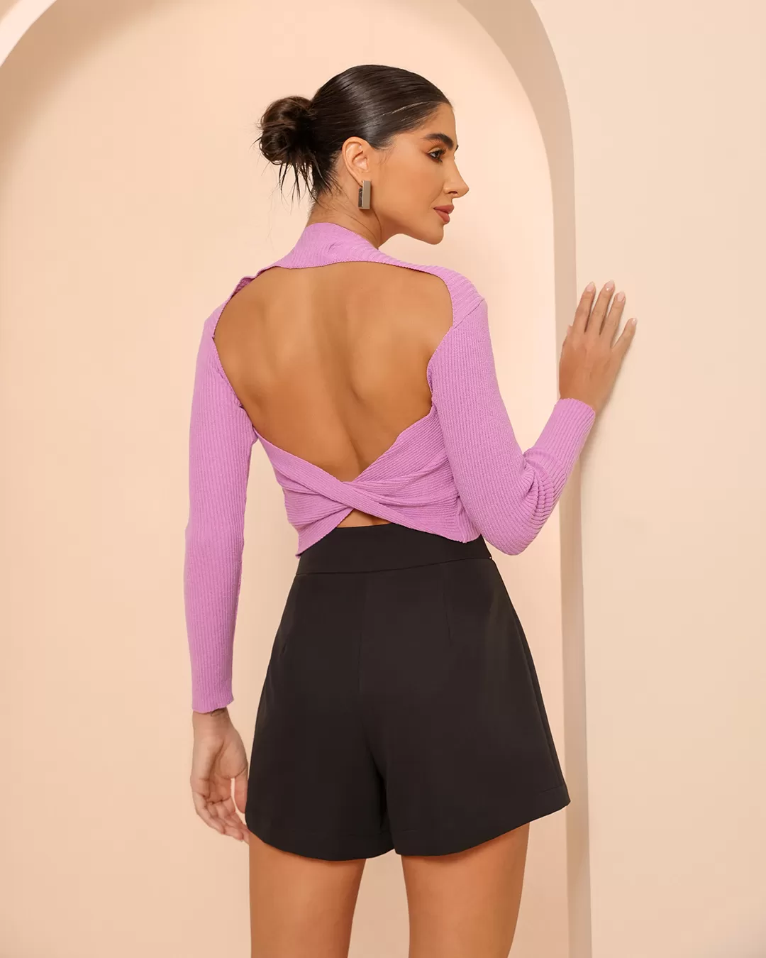Dot Clothing - Black Dot Clothing Envelope Shorts - 1918PRETO Dot Clothing - Black Dot Clothing Envelope Shorts - 1918PRETO