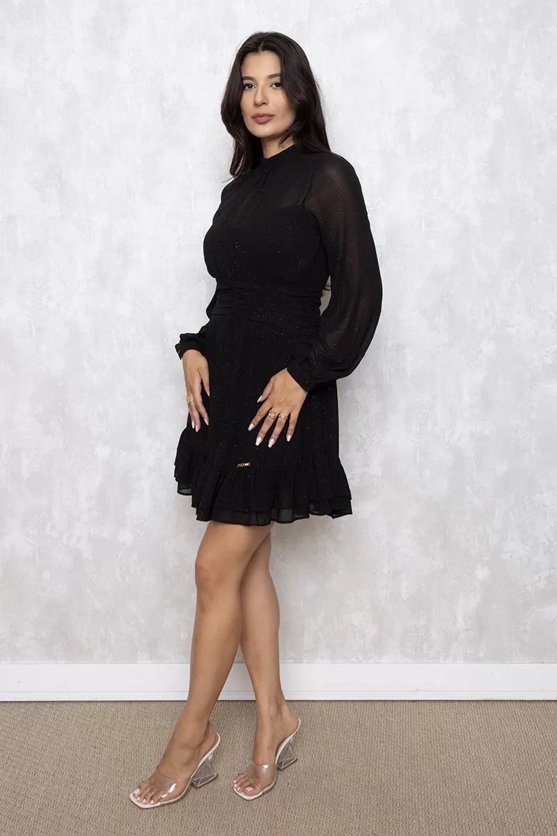 Oxigênio - Dress Oxygen workout wheeldo Draped Black - 22681PRETO Oxigênio - Dress Oxygen workout wheeldo Draped Black - 22681PRETO