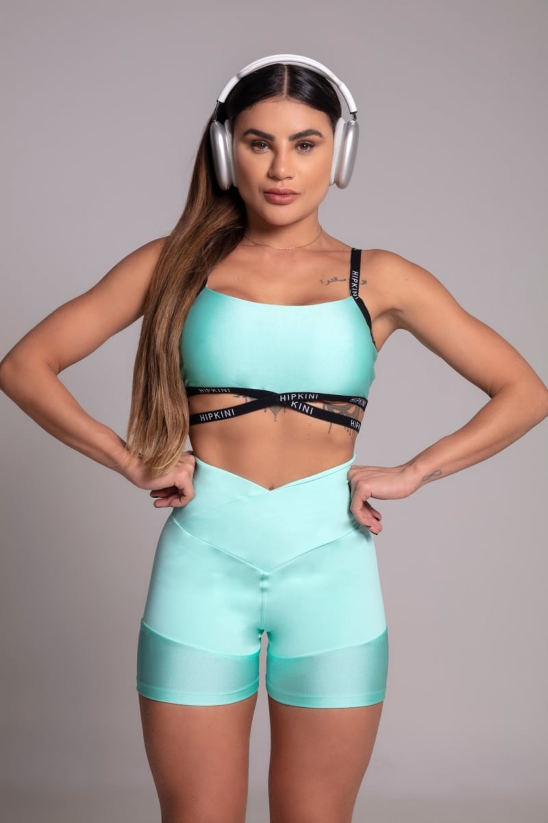 Hipkini - Green Gravity Top with Custom Elastic - 3339970 Hipkini - Green Gravity Top with Custom Elastic - 3339970