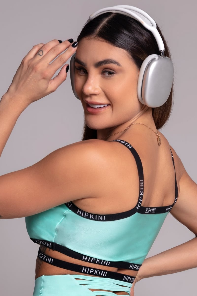 Hipkini - Green Gravity Top with Custom Elastic - 3339970 Hipkini - Green Gravity Top with Custom Elastic - 3339970