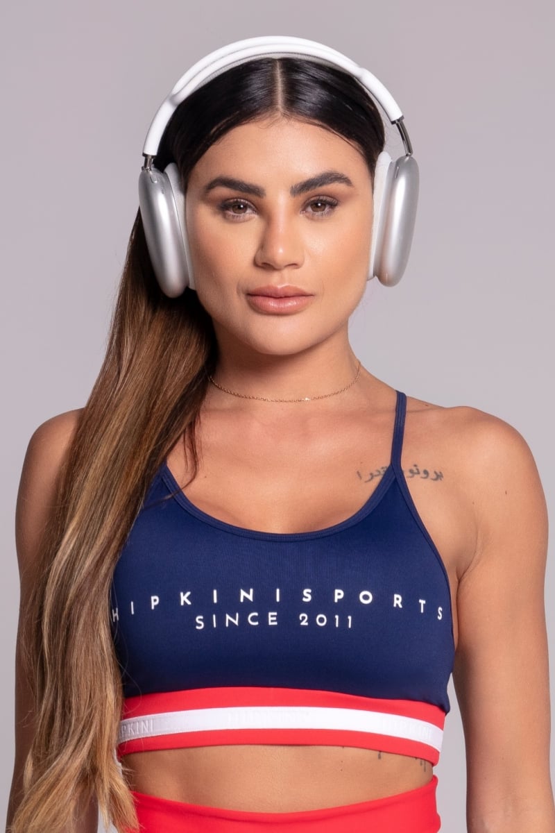 Hipkini - Navy Blue Gravity Top with Silk - 3339927 Hipkini - Navy Blue Gravity Top with Silk - 3339927