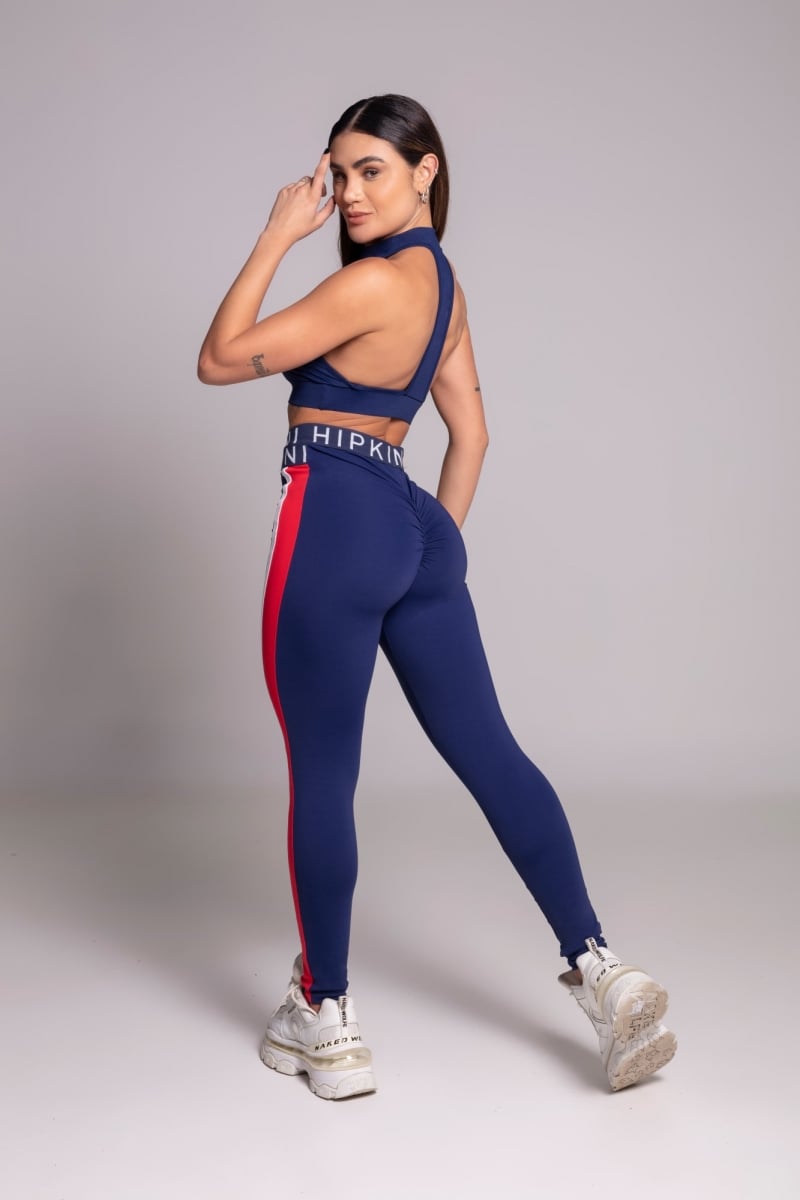 Hipkini - Navy Blue Gravity Top with Collar - 3339929 Hipkini - Navy Blue Gravity Top with Collar - 3339929