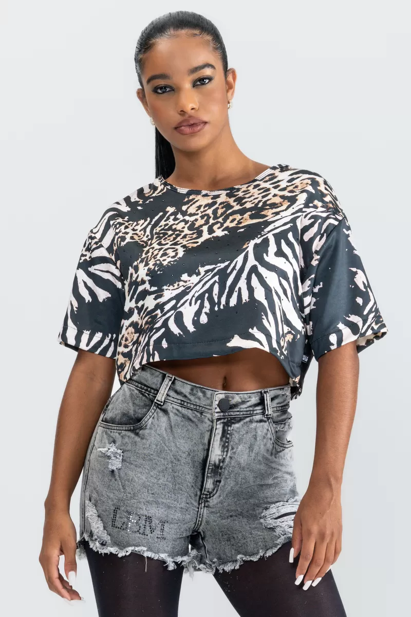 Labellamafia - Shirt Blouse Printed Labellamafia - 28884 Labellamafia - Shirt Blouse Printed Labellamafia - 28884