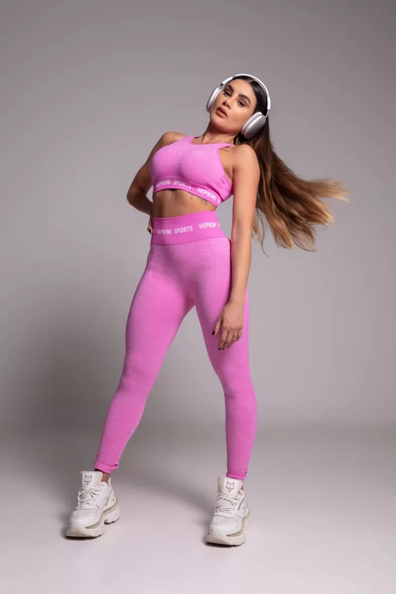 Hipkini - Gravity Seamless Merge Pink Top - 3339903