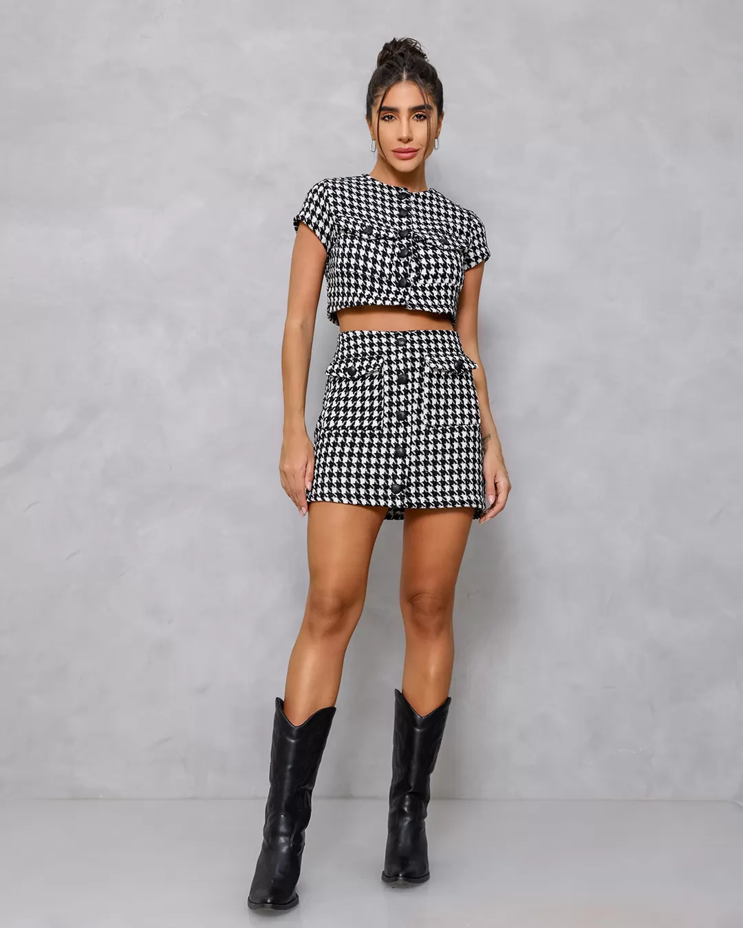 Dot Clothing - Set Dot Clothing Black Tweed - 1930PRETO Dot Clothing - Set Dot Clothing Black Tweed - 1930PRETO