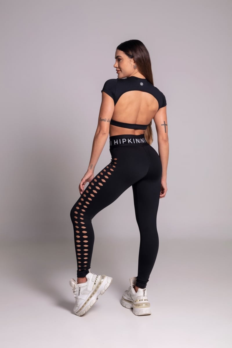 Hipkini - Gravity Black Short Sleeve Top - 3339914 Hipkini - Gravity Black Short Sleeve Top - 3339914