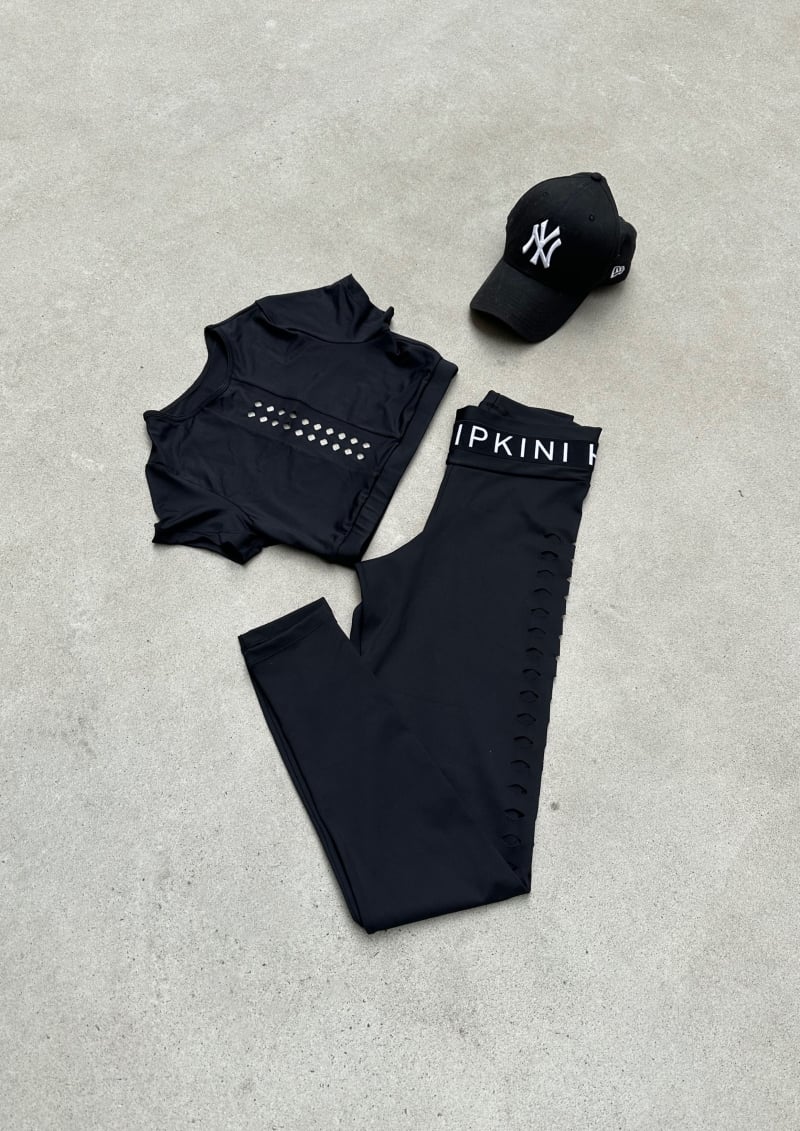 Hipkini - Gravity Black Short Sleeve Top - 3339914 Hipkini - Gravity Black Short Sleeve Top - 3339914