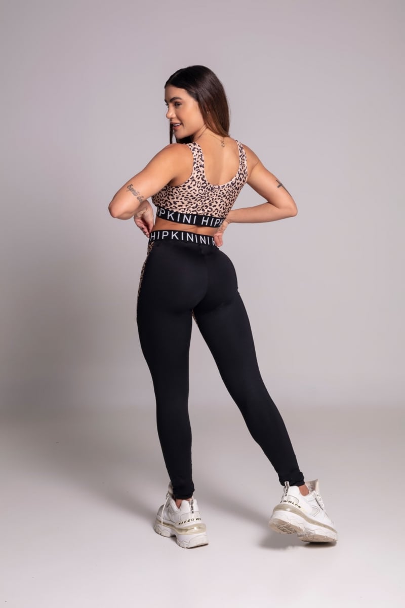Hipkini - Gravity Animal Print Laser Leggings - 3339937