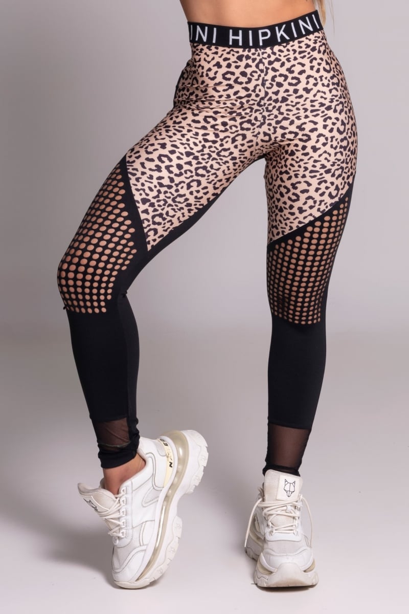 Hipkini - Gravity Animal Print Laser Leggings - 3339937