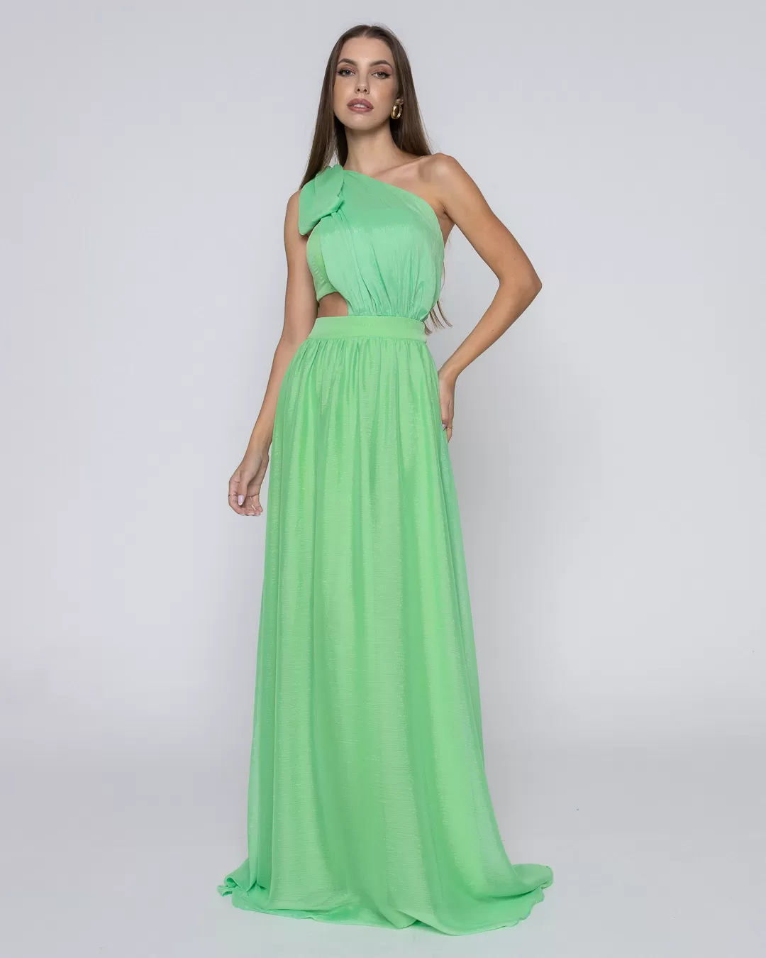 Dot Clothing - Dress Dot Clothing Long with Green Top - 1868VERDE Dot Clothing - Dress Dot Clothing Long with Green Top - 1868VERDE
