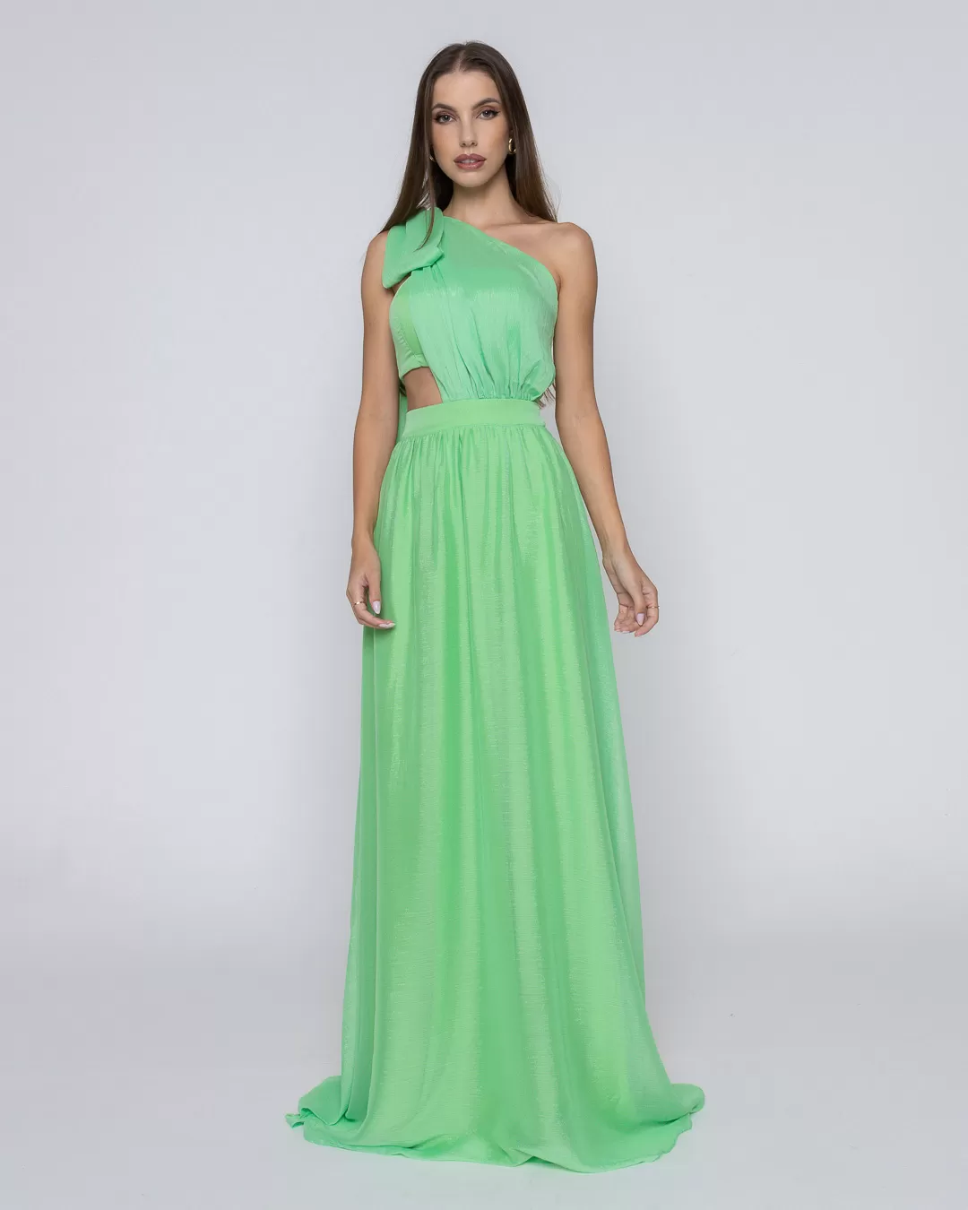 Dot Clothing - Dress Dot Clothing Long with Green Top - 1868VERDE Dot Clothing - Dress Dot Clothing Long with Green Top - 1868VERDE