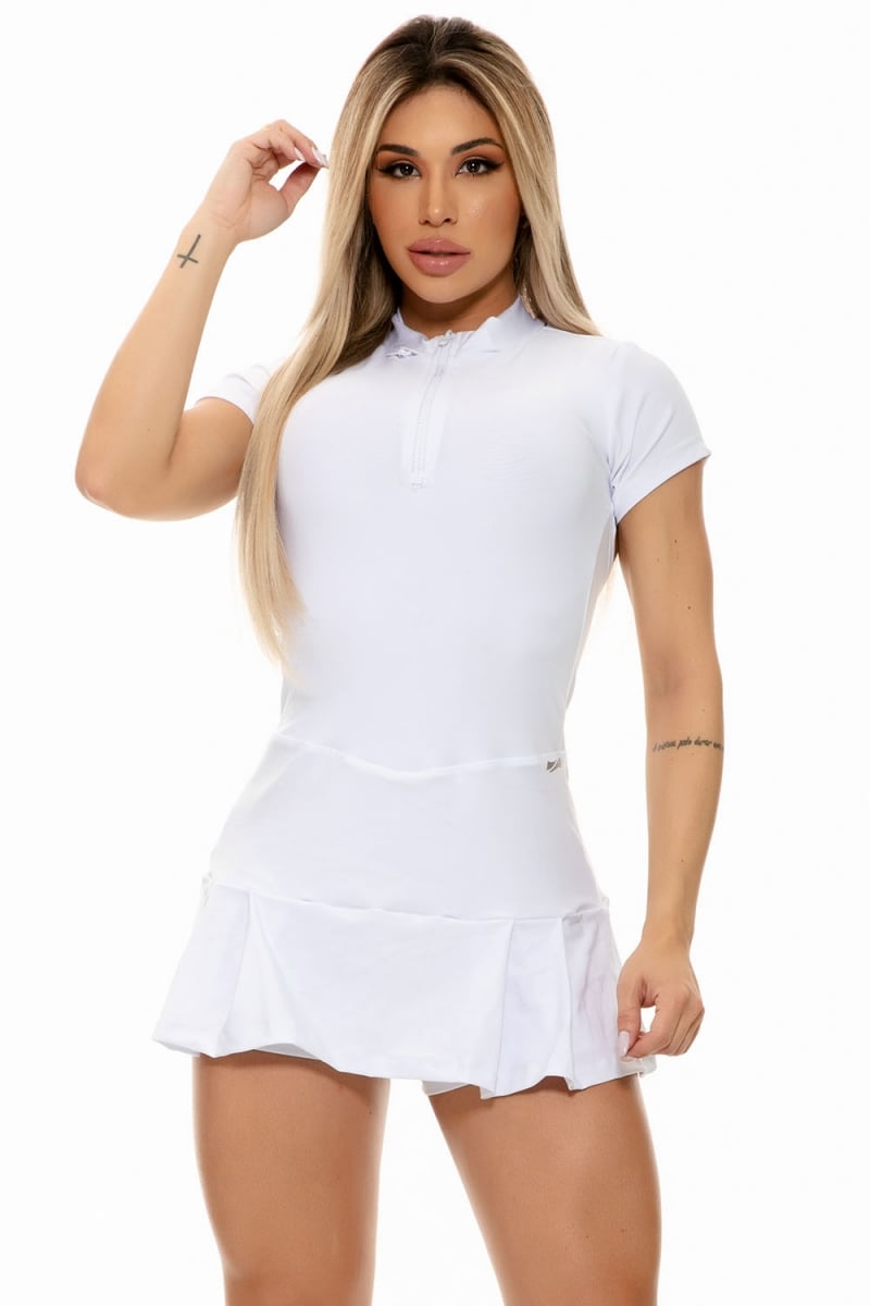 ZNG - SKIRT PLAYOFF WHITE SKIRT - MCC75