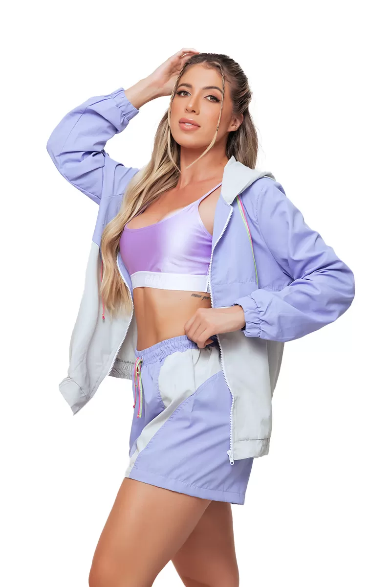Garotafit - Lilac Windromperer Jacket Set - JCT19PLG Garotafit - Lilac Windromperer Jacket Set - JCT19PLG