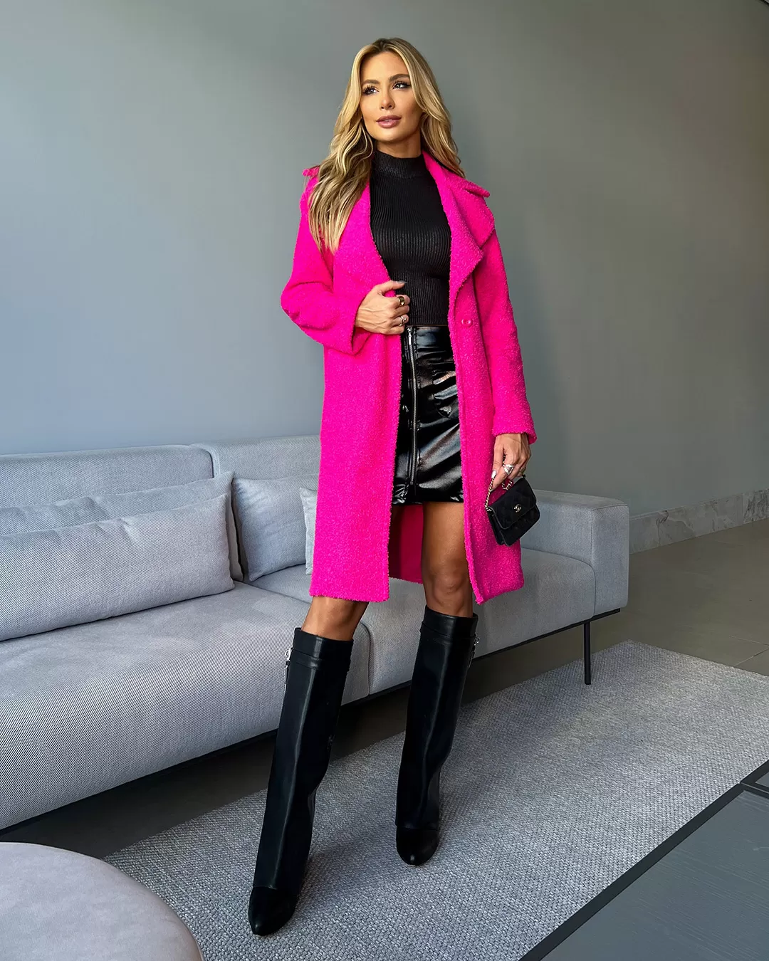 Dot Clothing - Long Pink Dot Clothing Coat - 1926PINK Dot Clothing - Long Pink Dot Clothing Coat - 1926PINK