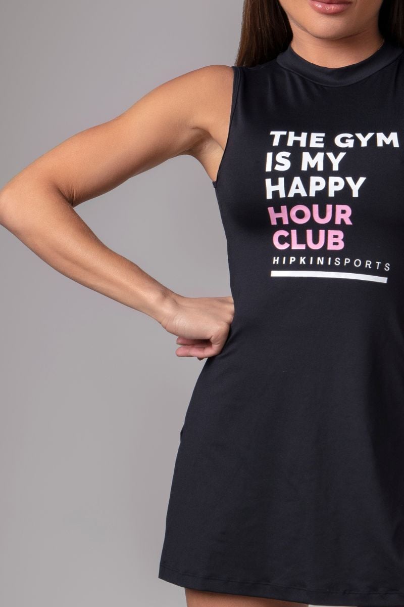 Hipkini - Large Black Activewear T-Shirt with Collar - 3339989 Hipkini - Large Black Activewear T-Shirt with Collar - 3339989