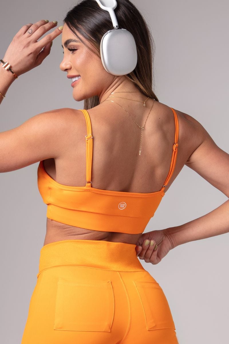Hipkini - Top Activewear Orange Crossover - 3339973 Hipkini - Top Activewear Orange Crossover - 3339973