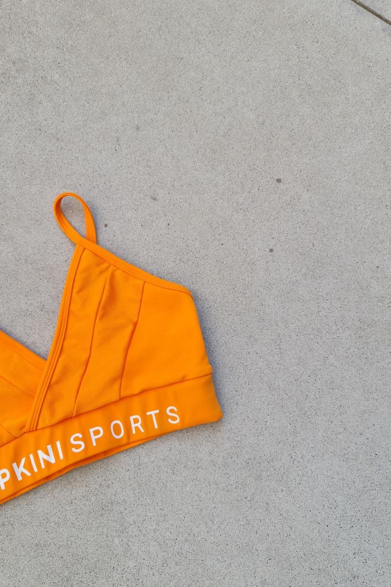 Hipkini - Top Activewear Orange Crossover - 3339973 Hipkini - Top Activewear Orange Crossover - 3339973
