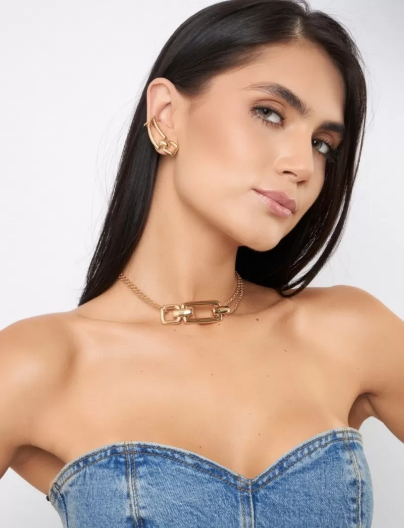 Mikabe - Necklace Choker Gold Buckle - MK1574