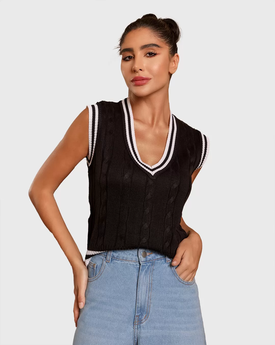 Dot Clothing - Vest Dot Clothing College Black - T187PRETO