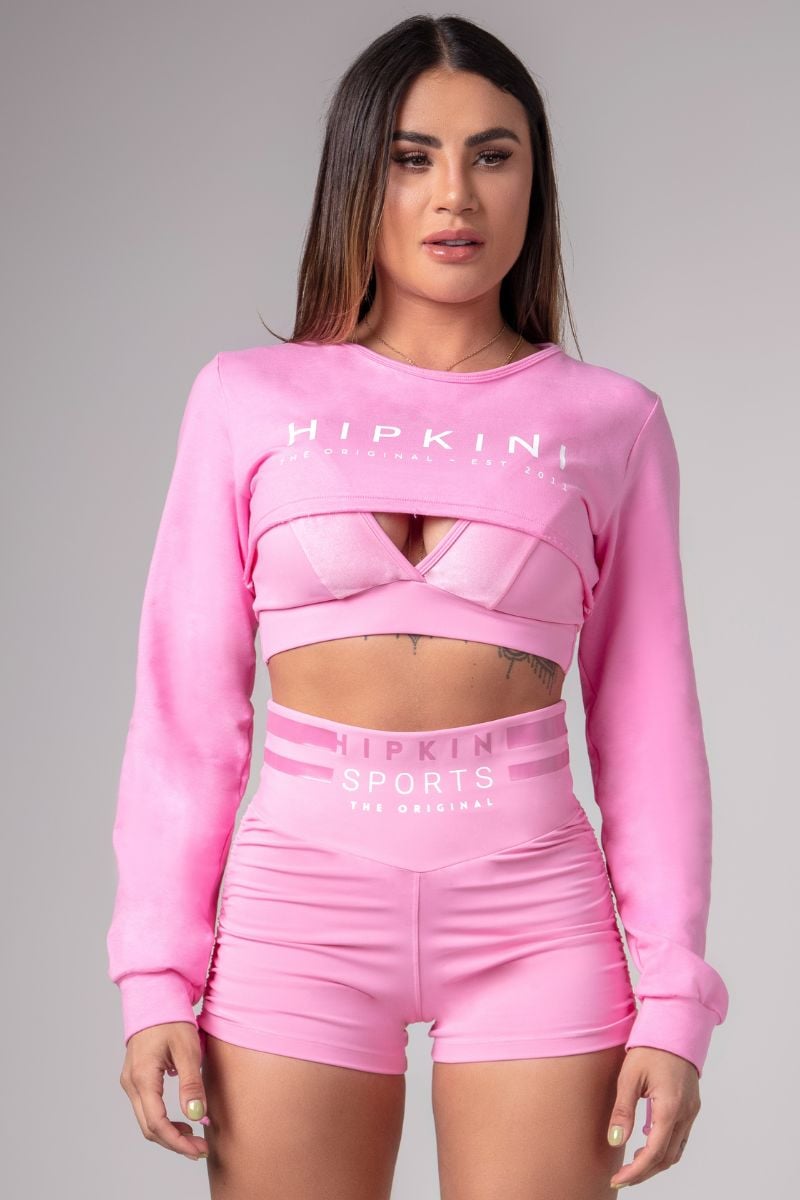 Hipkini - Blouse Activewear by Blouse Pink - 3339988 Hipkini - Blouse Activewear by Blouse Pink - 3339988