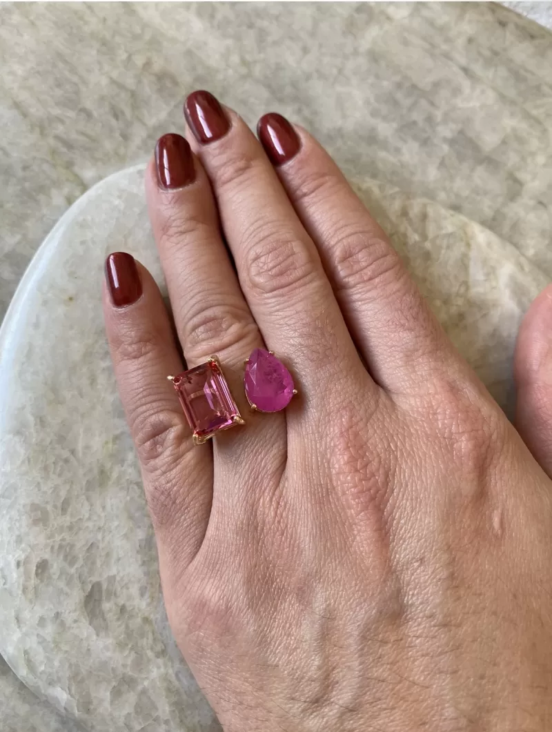 Mikabe - Pink party ring - MK1597