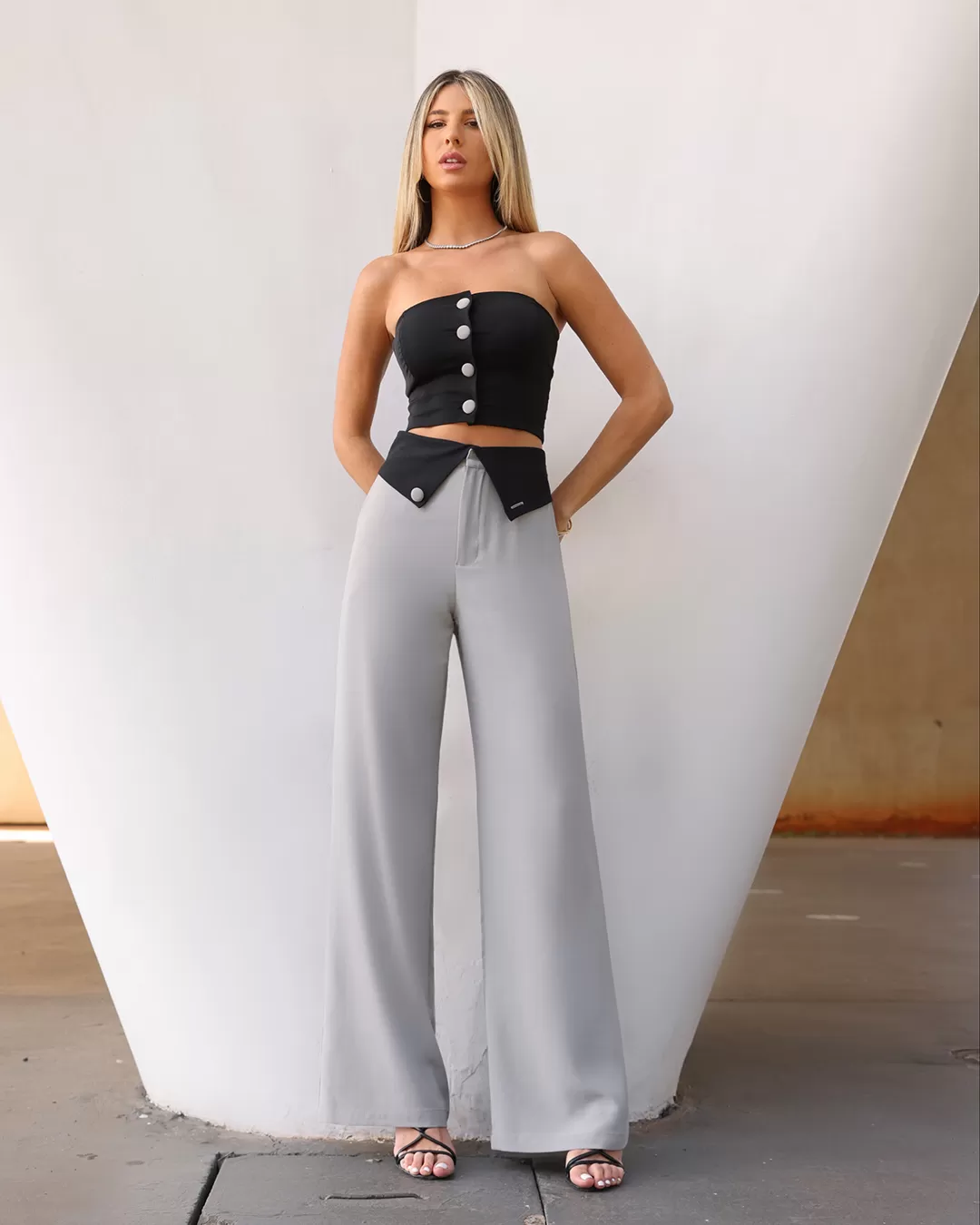 Dot Clothing - Set Dot Clothing TMQ Gray - 1974CINZA Dot Clothing - Set Dot Clothing TMQ Gray - 1974CINZA