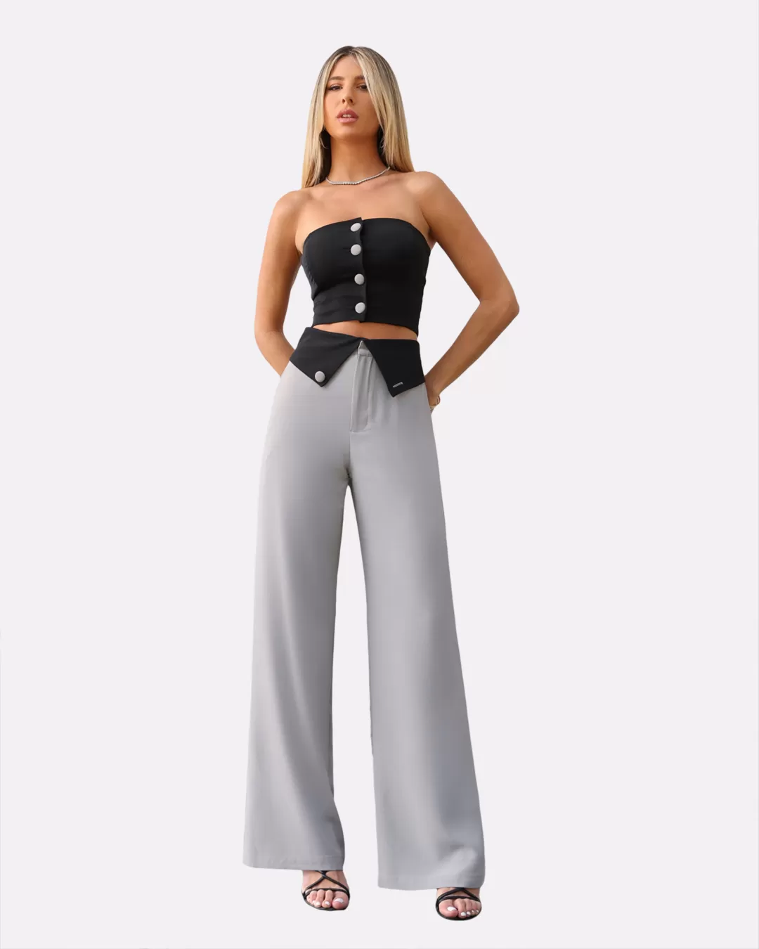 Dot Clothing - Set Dot Clothing TMQ Gray - 1974CINZA Dot Clothing - Set Dot Clothing TMQ Gray - 1974CINZA