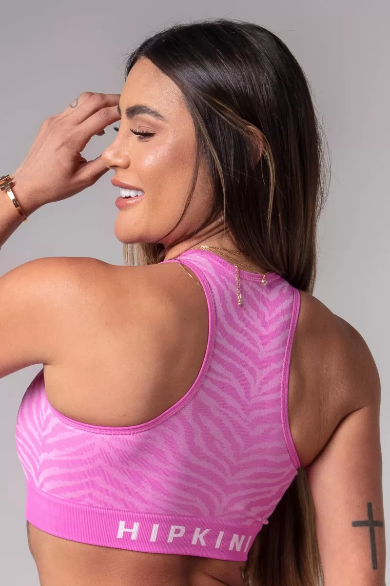 Hipkini - Activewear Top Seamless Pink Animal Print - 3339999