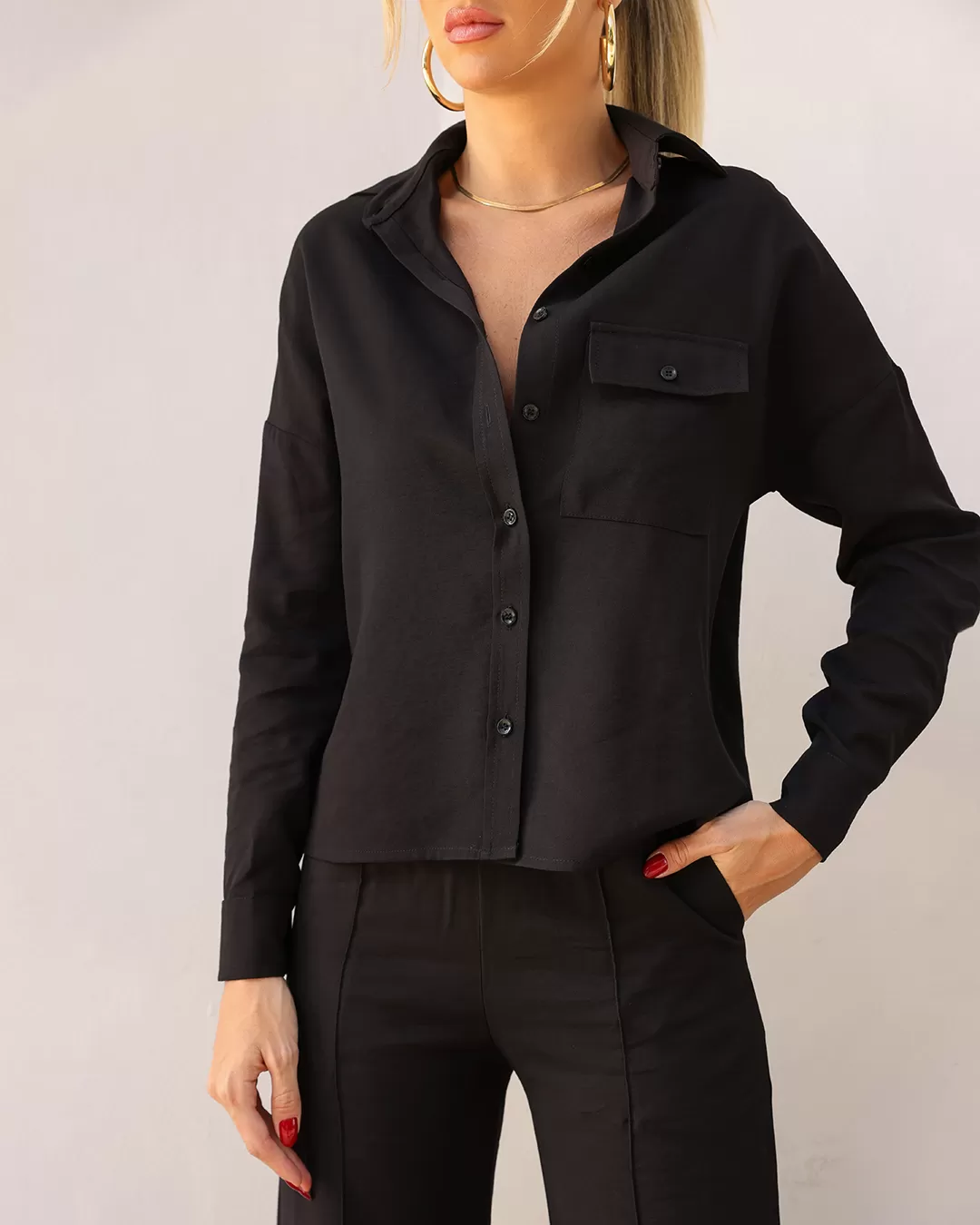 Dot Clothing - Set Dot Clothing with Black Shirt - 1965PRETO Dot Clothing - Set Dot Clothing with Black Shirt - 1965PRETO