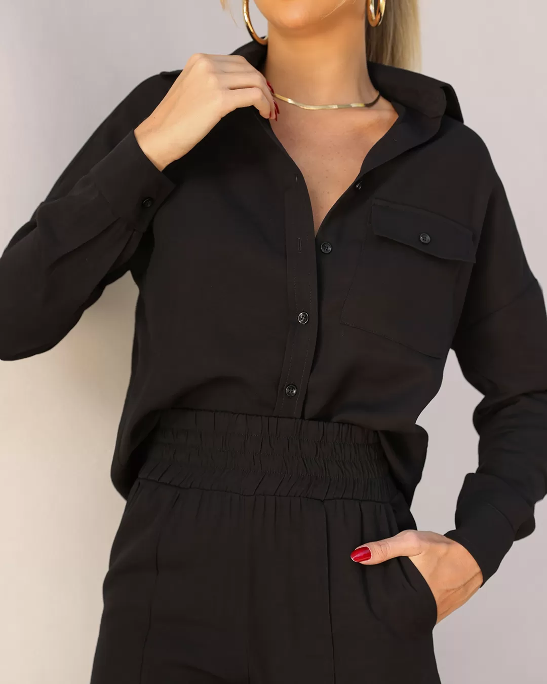 Dot Clothing - Set Dot Clothing with Black Shirt - 1965PRETO Dot Clothing - Set Dot Clothing with Black Shirt - 1965PRETO