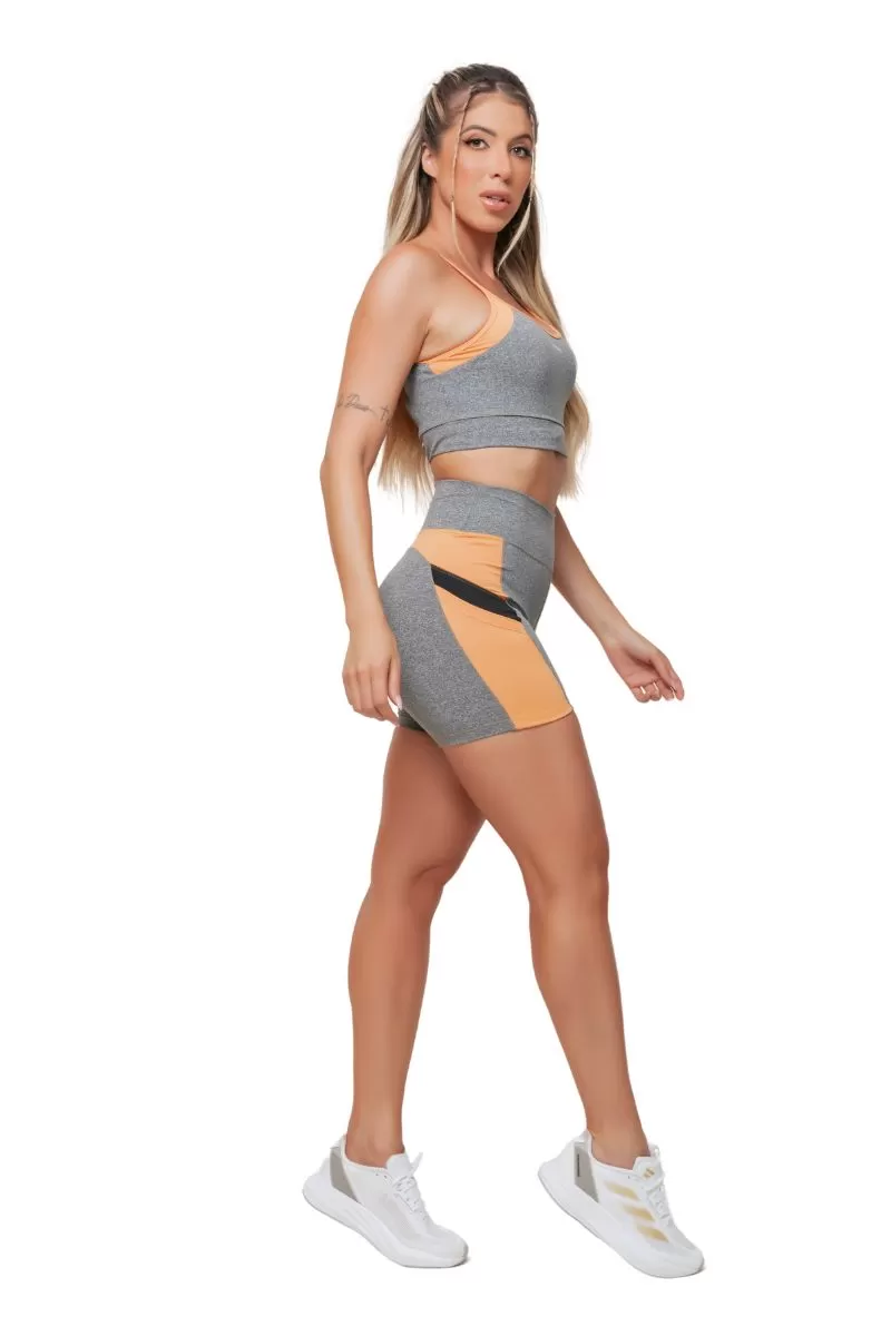 Garotafit - Nicosia Merge and Orange Set - SCJ75OG Garotafit - Nicosia Merge and Orange Set - SCJ75OG