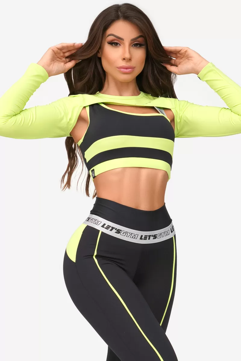 Lets Gym - Cropped Souvenir Neon Green - 2013VDN Lets Gym - Cropped Souvenir Neon Green - 2013VDN