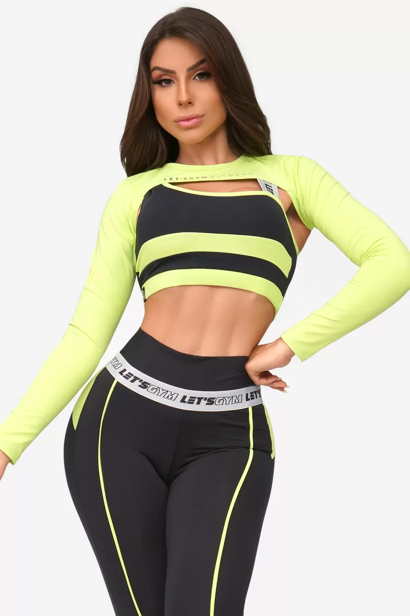 Lets Gym - Cropped Souvenir Neon Green - 2013VDN Lets Gym - Cropped Souvenir Neon Green - 2013VDN
