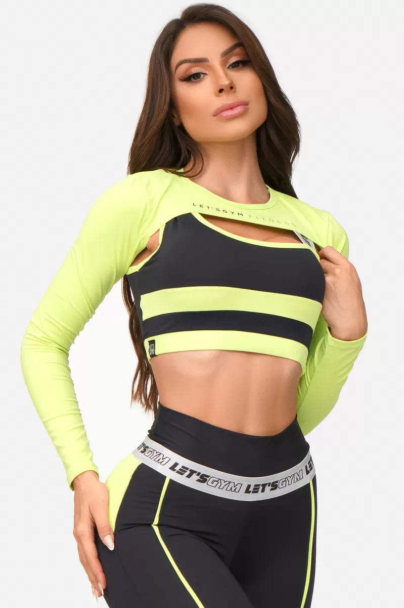 Lets Gym - Cropped Souvenir Neon Green - 2013VDN Lets Gym - Cropped Souvenir Neon Green - 2013VDN