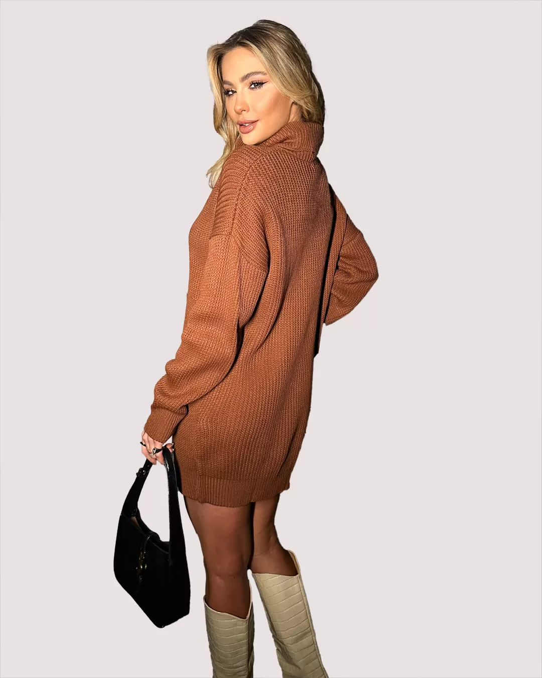 Dot Clothing - Dress Dot Clothing Knitting Brown - T178MARR Dot Clothing - Dress Dot Clothing Knitting Brown - T178MARR