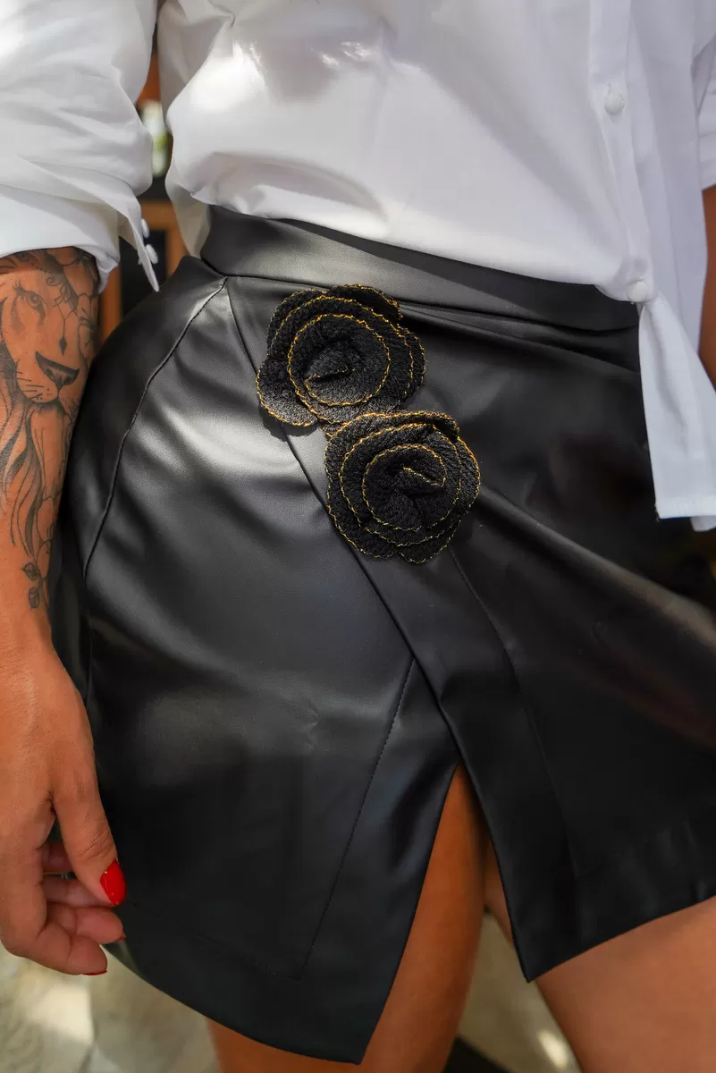 DEIALAMODA - SOFIA SKIRT SYNTHETIC LEATHER - 150711 DEIALAMODA - SOFIA SKIRT SYNTHETIC LEATHER - 150711