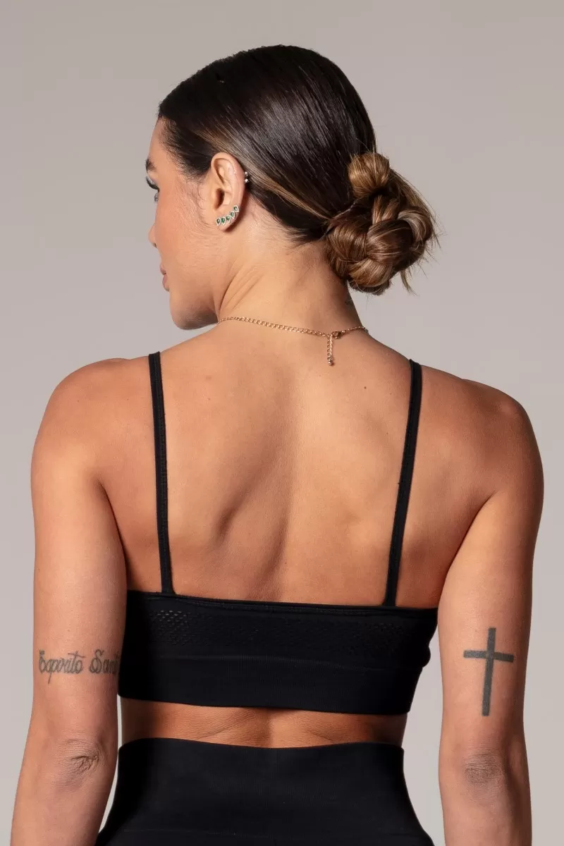 Hipkini - Top Lately Seamless Black with needlework - 33330024 Hipkini - Top Lately Seamless Black with needlework - 33330024