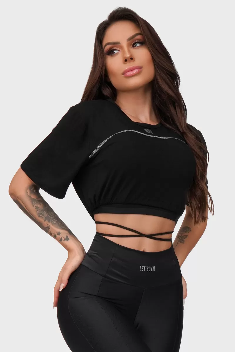 Lets Gym - Cropped Poison Black - 2034PT Lets Gym - Cropped Poison Black - 2034PT