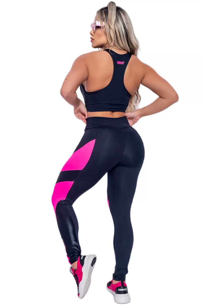Trincks - Leggings Wave Black Pink - Trincks - Leggings Wave Black Pink -