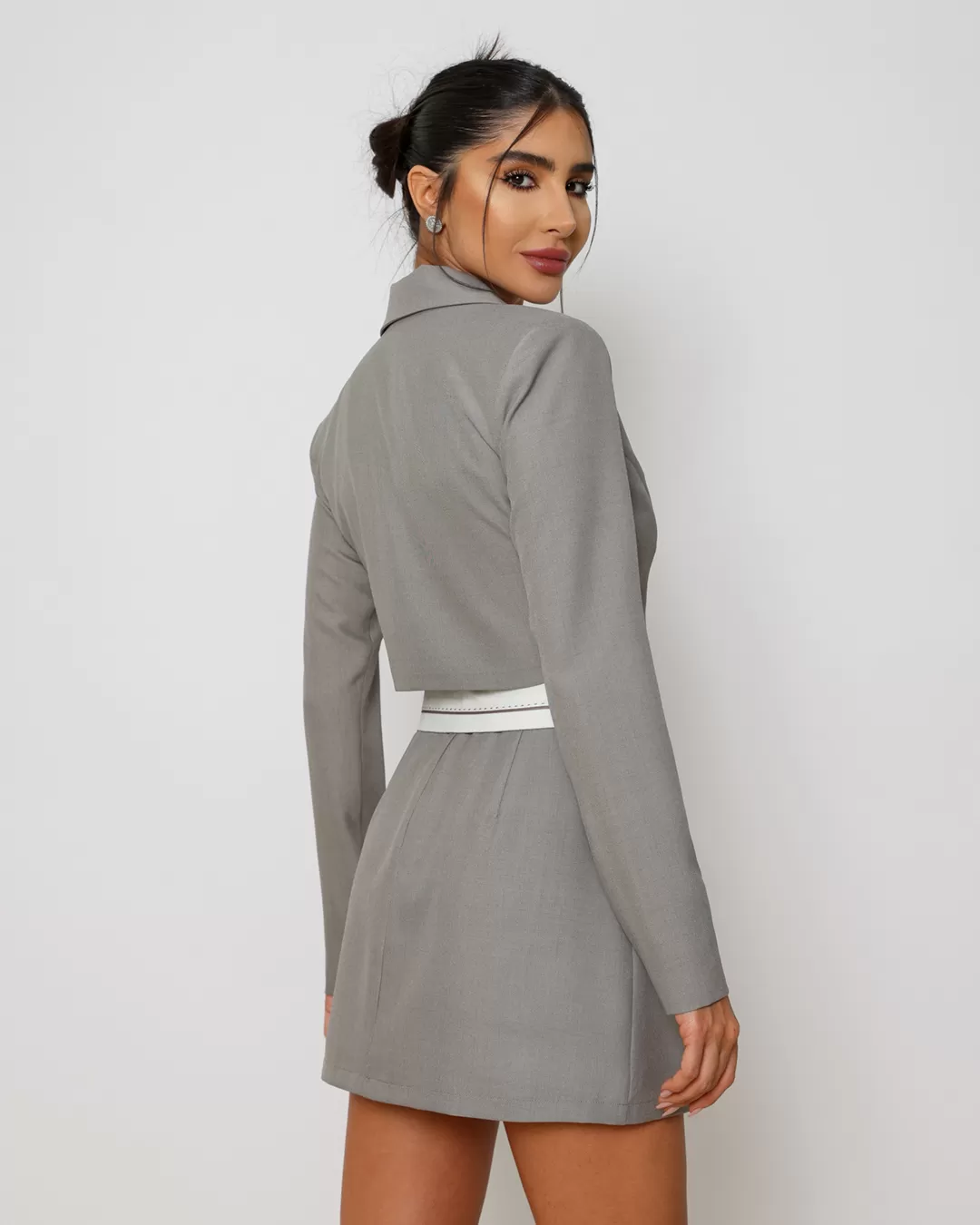 Dot Clothing - Set Dot Clothing Skirt Tailoring Fendi - 2012MARROM Dot Clothing - Set Dot Clothing Skirt Tailoring Fendi - 2012MARROM