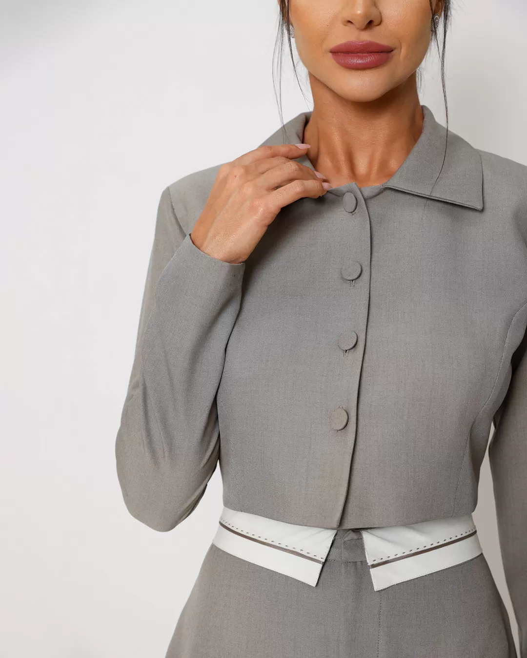 Dot Clothing - Set Dot Clothing Skirt Tailoring Fendi - 2012MARROM Dot Clothing - Set Dot Clothing Skirt Tailoring Fendi - 2012MARROM