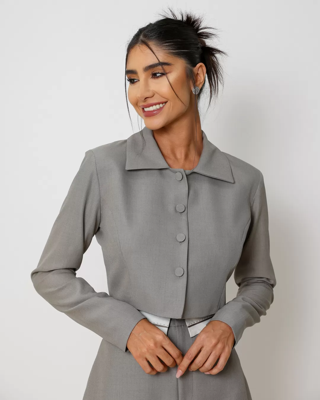 Dot Clothing - Set Dot Clothing Skirt Tailoring Fendi - 2012MARROM Dot Clothing - Set Dot Clothing Skirt Tailoring Fendi - 2012MARROM