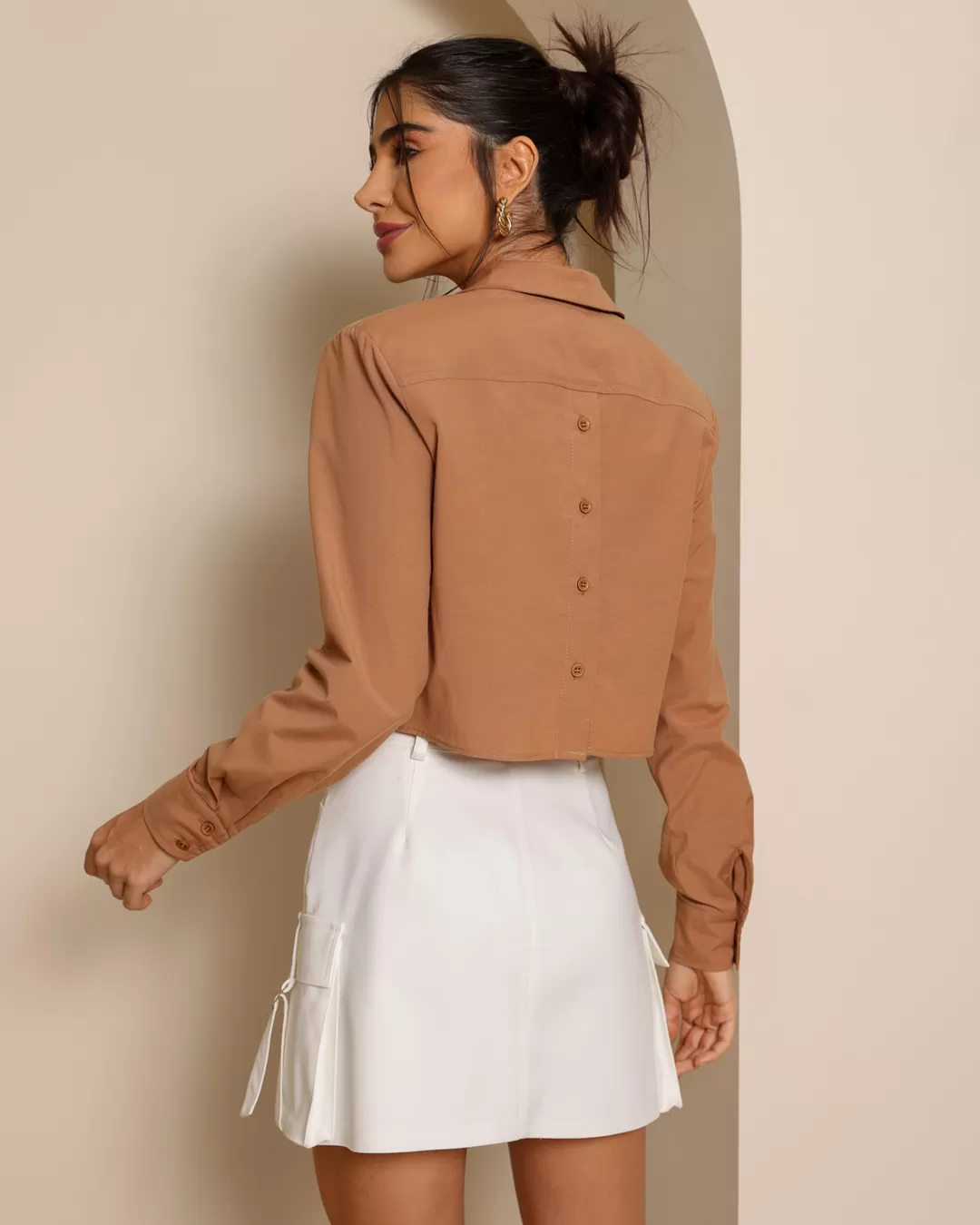 Dot Clothing - Skirt Dot Clothing with Pockets Offwhite - 1995OFF Dot Clothing - Skirt Dot Clothing with Pockets Offwhite - 1995OFF