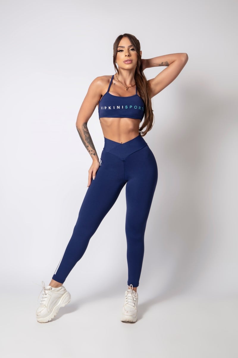 Hipkini - Blue Athletic Top with Silk - 33330117 Hipkini - Blue Athletic Top with Silk - 33330117