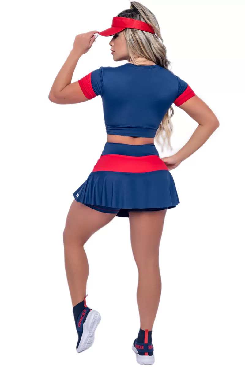 Trincks - Short Skirt and Cropped Navy Set - Trincks - Short Skirt and Cropped Navy Set -